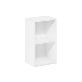 Furinno 9" x 12" x 21" Storage Shelf 2 tier Cube Bookcase, White