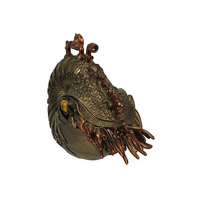 Bronze / Copper Finished Steampunk Nautilus Sea Monster Fantasy Tabletop Statue