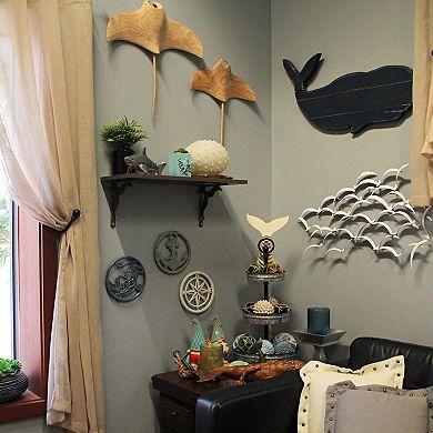 Set of 3 Cast Iron Nautical Design Kitchen Trivets Decorative Wall Hangings