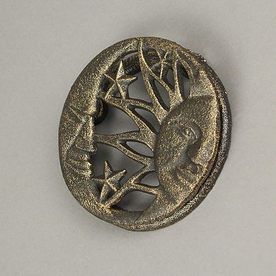 Bronze Cast Iron Decorative Sun Moon Stars Door Knocker Rustic Home Decor