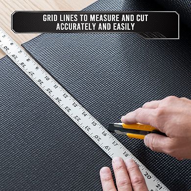 Precision Defined Professional Grade Tool Box Liner, 22 ft x 30", Black, Tool Box Drawer Liner