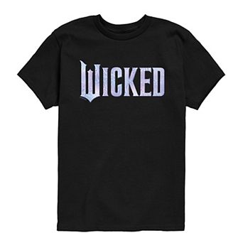Boys 8-20 Wicked For Good Logo Butterfly Sparkle Graphic Tee