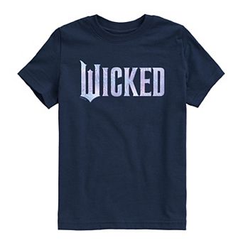 Boys 8-20 Wicked For Good Logo Butterfly Sparkle Graphic Tee