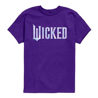 Boys 8-20 Wicked For Good Logo Butterfly Sparkle Graphic Tee
