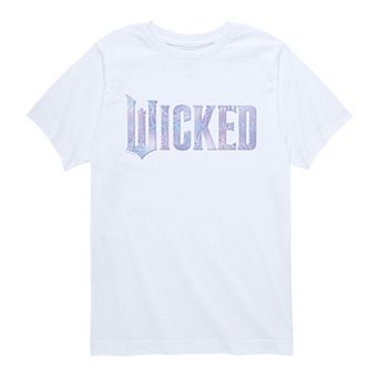Boys 8-20 Wicked For Good Logo Butterfly Sparkle Graphic Tee