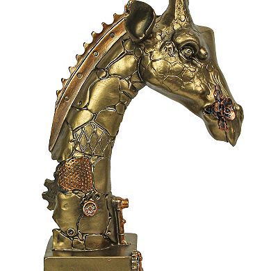 Resin Bronze Finish Steampunk Giraffe Sculpture Home Decor Statue Figurine Art