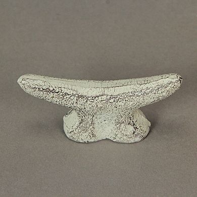 2.5 In Cast Iron White Nautical Cleat Drawer Pulls Cabinet Knobs Set of 6