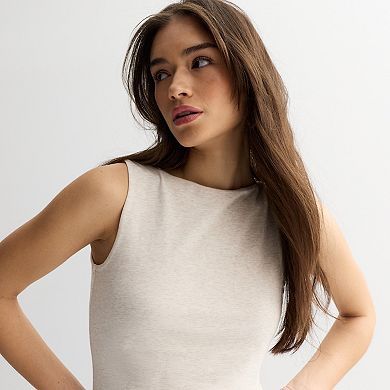 Juniors' SO Boatneck Tank Top