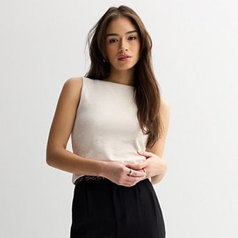 Juniors' SO® Boatneck Tank Top