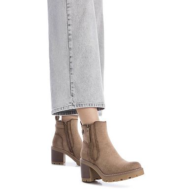Refresh Women's Side Zipper Suede Booties 173031