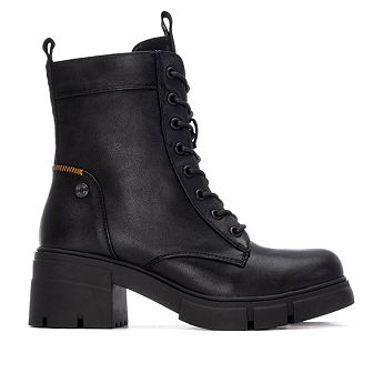 Refresh Women's Block Heel Combat Booties 172906