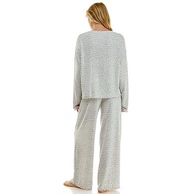 Women's Sonoma Goods For Life® Wonderluxe Pajama Top & Pajama Bottoms Set