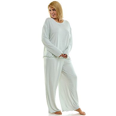 Plus Size Sonoma Goods For Life® Wonderluxe Pajama Top & Pajama Bottoms Set