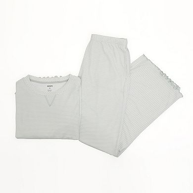 Plus Size Sonoma Goods For Life® Wonderluxe Pajama Top & Pajama Bottoms Set