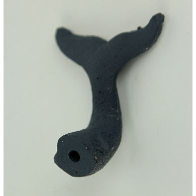 Navy Blue Cast Iron Whale Tail Drawer or Cabinet Door Pulls Set of 12