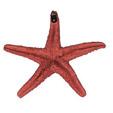 Set of 3 Resin Starfish Wall Hanging Sculptures Coastal Home Decor Beach Art