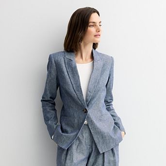 Petite Nine West Peak Lapel Blazer