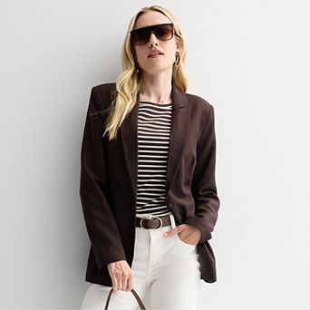 Petite Nine West Peak Lapel Blazer