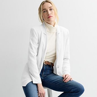 Petite Nine West Peak Lapel Blazer