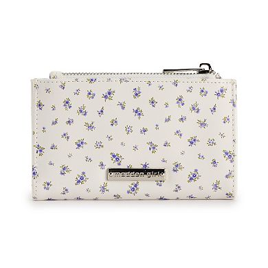 madden girl Zip Wallet With Floral Design