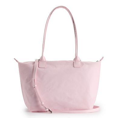 madden girl Nylon Tote Bag With Zip Closure