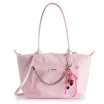 madden girl Nylon Tote Bag With Zip Closure