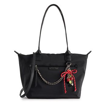 madden girl Nylon Tote Bag With Zip Closure