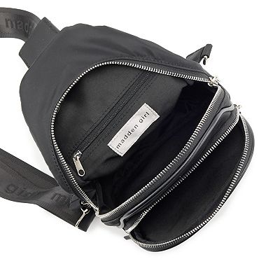 MADDEN GIRL•black nylon sling backpack crossbody bag NWT Madden Girl Nylon Sling Bag | Nordstromrack main image 4