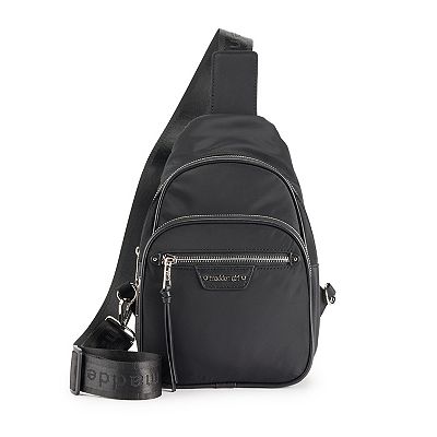 MADDEN GIRL•black nylon sling backpack crossbody bag NWT madden girl Sling Bag main image 4