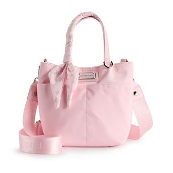 madden girl Nylon Bucket Tote Bag With Adjustable Strap