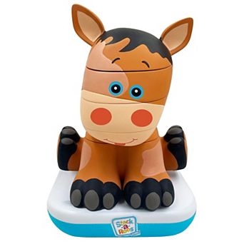 Stack-a-Roos Baby Horse, Barnyard Animal Stacking STEM Toy for Babies, Toddlers