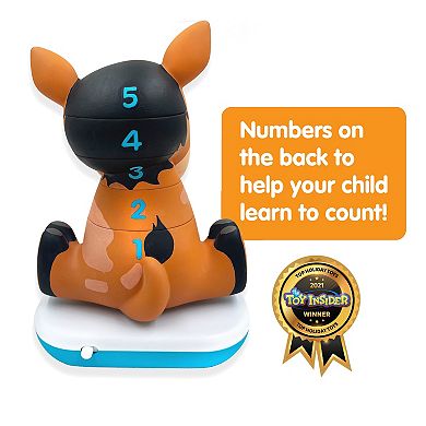 Stack-a-Roos Baby Horse, Barnyard Animal Stacking STEM Toy for Babies, Toddlers