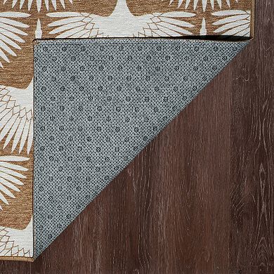 My Magic Carpet Flock Camel Washable Rug