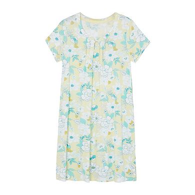 Women's Croft & Barrow® Short Sleeve Floral Sleep Gown