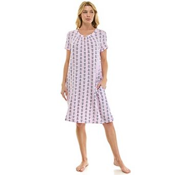 Women's Croft & Barrow® Short Sleeve Floral Sleep Gown
