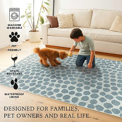 My Magic Carpet Puff Dotty 6-ft. Round Rug