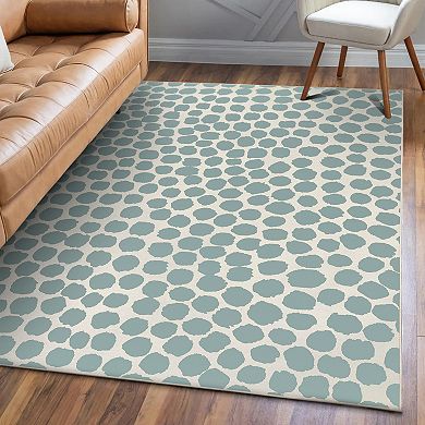 My Magic Carpet Puff Dotty 6-ft. Round Rug