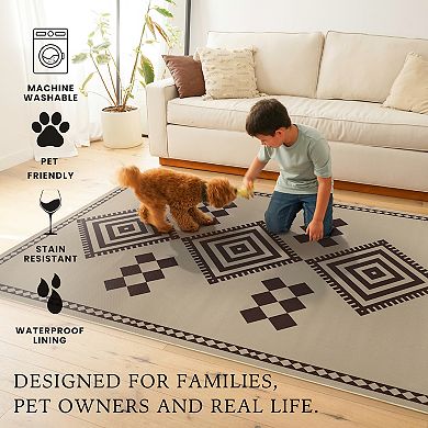 My Magic Carpet Genevieve Gorder Jute Decorative Washable Rug