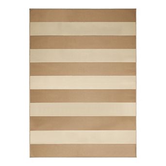 My Magic Carpet Jute Anika Striped Decorative Washable Rug