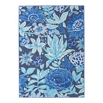 My Magic Carpet Floral Bloom Washable Rug