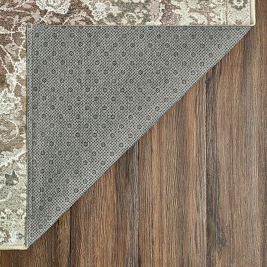 My Magic Carpet Parviz Brown Washable Rug