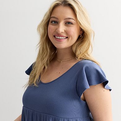 Juniors' SO® Flutter Sleeve Dress