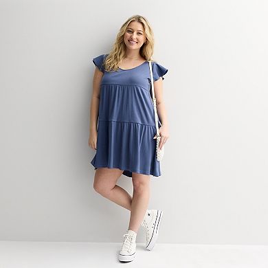 Juniors' SO® Flutter Sleeve Dress