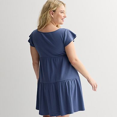 Juniors' SO® Flutter Sleeve Dress
