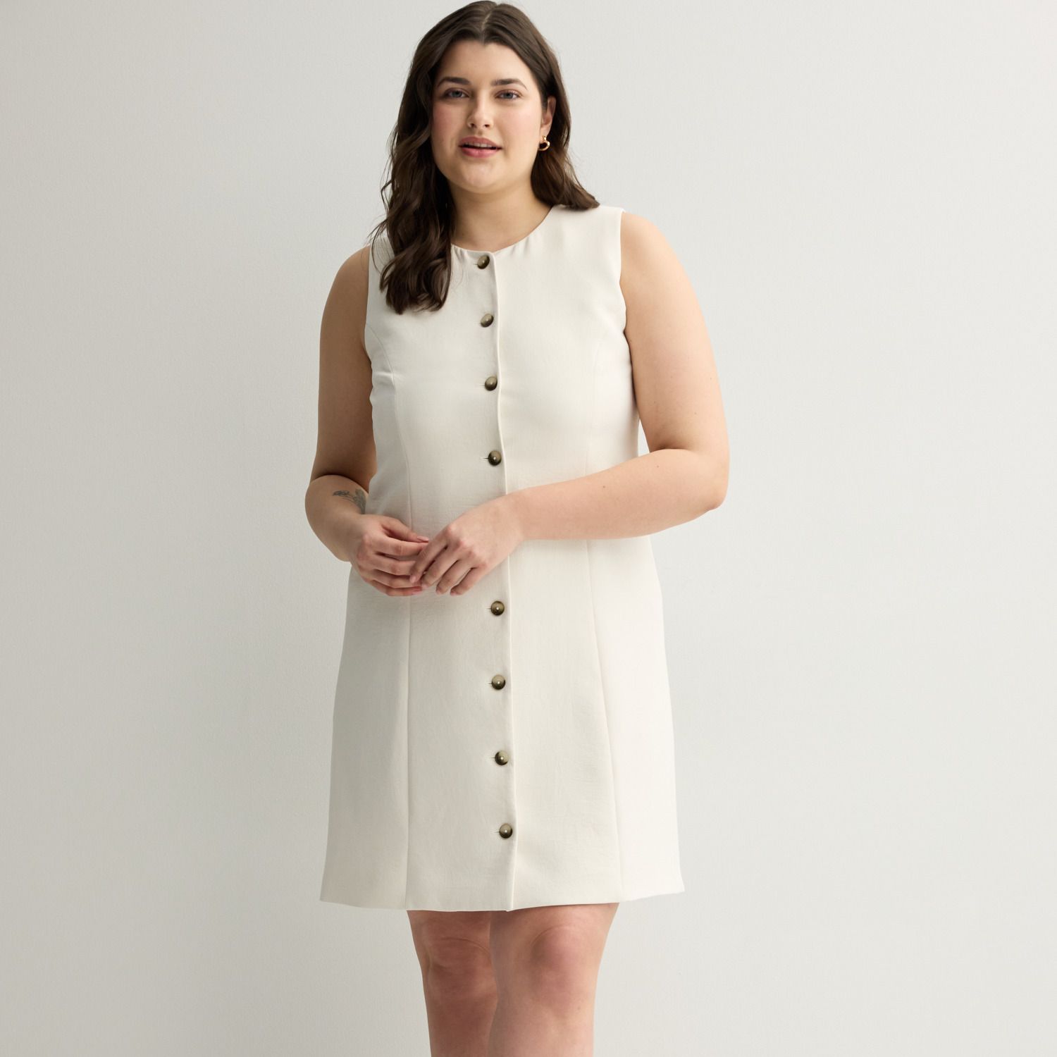 Женские платья SO Juniors' Plus Size SO® Crepe Sleeveless Button-Front Dress