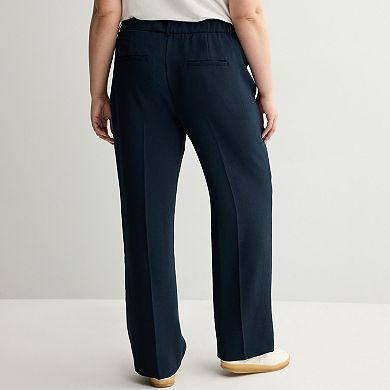 Juniors' Plus Size SO® Core Straight Leg Crepe Trousers