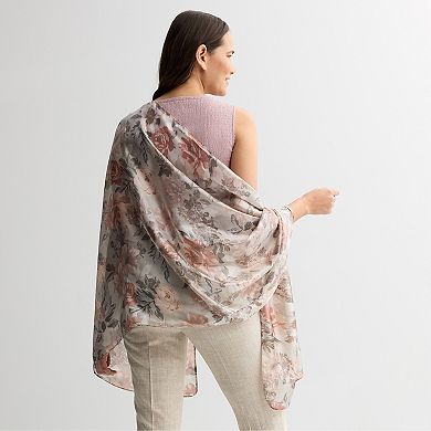 Women's Nine West Floral Sheen Wrap