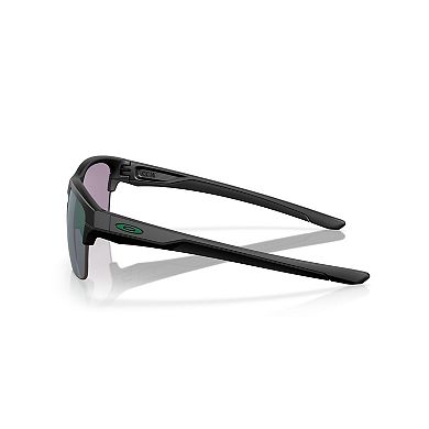 Men's Oakley Thinklink Rectangular Sunglasses with Green Lenses