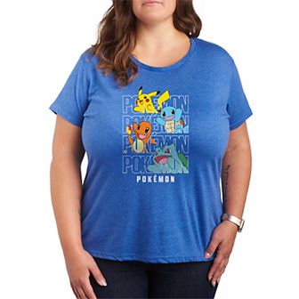 Plus Size Pokémon Stacked Graphic Tee