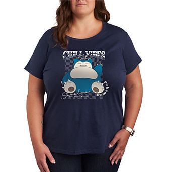 Plus Size Pokémon Snorlax Chill Vibes Only Graphic Tee